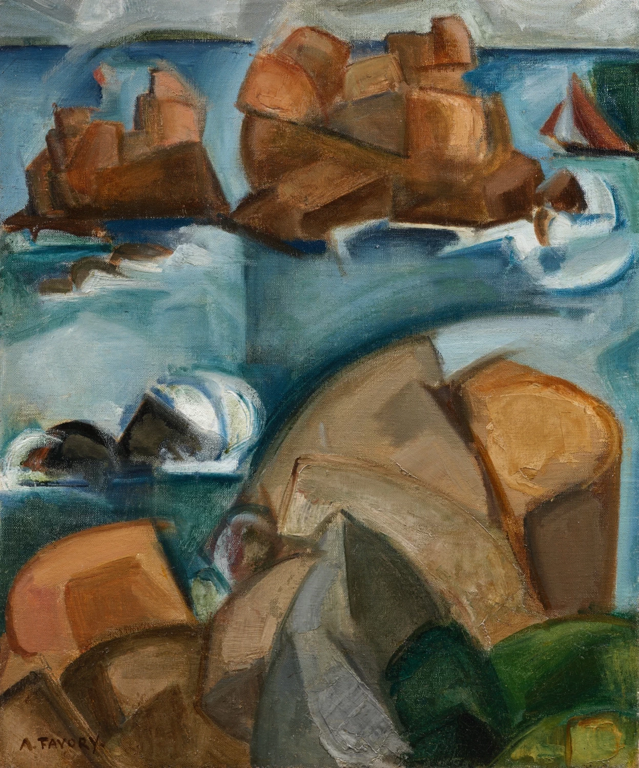 Le Rocce, dintorni di Ploumanac'h, 1913 - Musèe des Beaux, Arts de Quimper